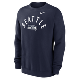 Seahawks 2026 Nike Men's Club Fleece Pullover Crewneck Pro Football Hall of Fame