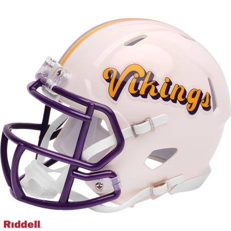 Vikings 2026 Retro Mini Speed Helmet