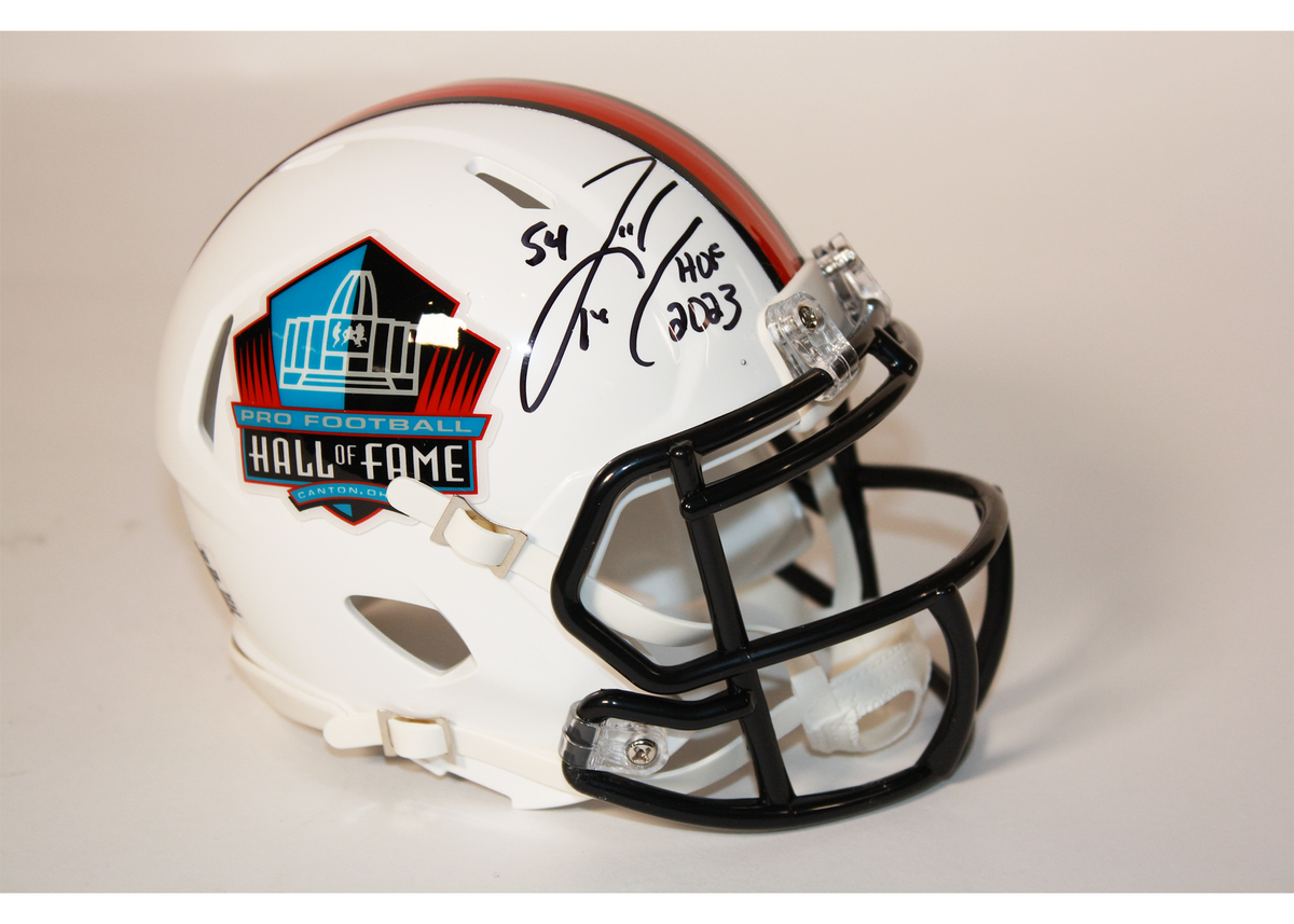 Zach Thomas Autographed Hall of Fame White Mini Helmet – Pro