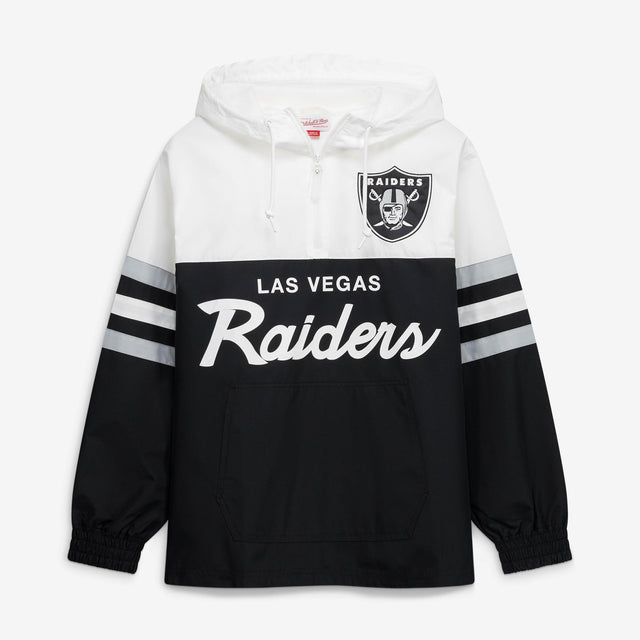 Raiders 2026 Mitchell & Ness Men's Head Coach Lightweight Anorak Windbreaker Pro Football Hall of Fame