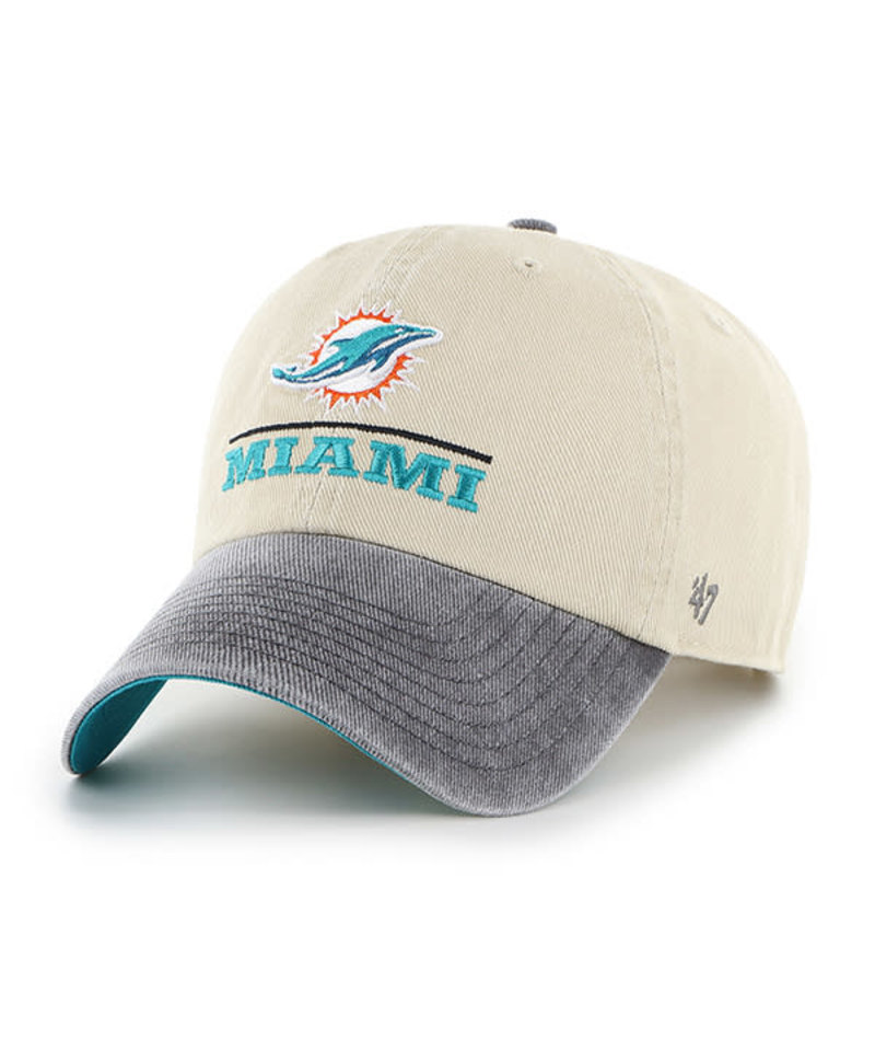 Dolphins 2026 '47 Brand Men's Two Tone Clean Up Hat