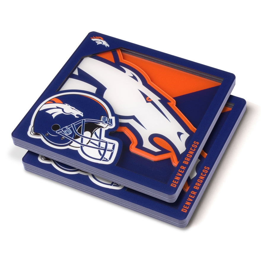 Broncos 3D Logo Series Coaster