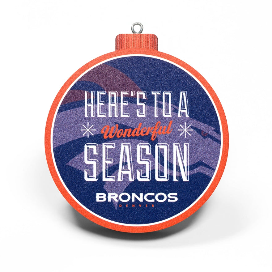 Broncos 3-D Logo Ornament