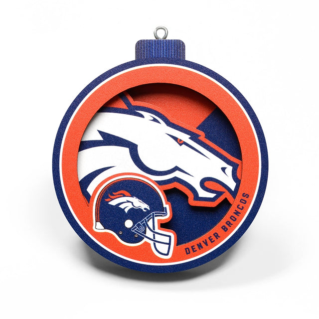 Broncos 3-D Logo Ornament