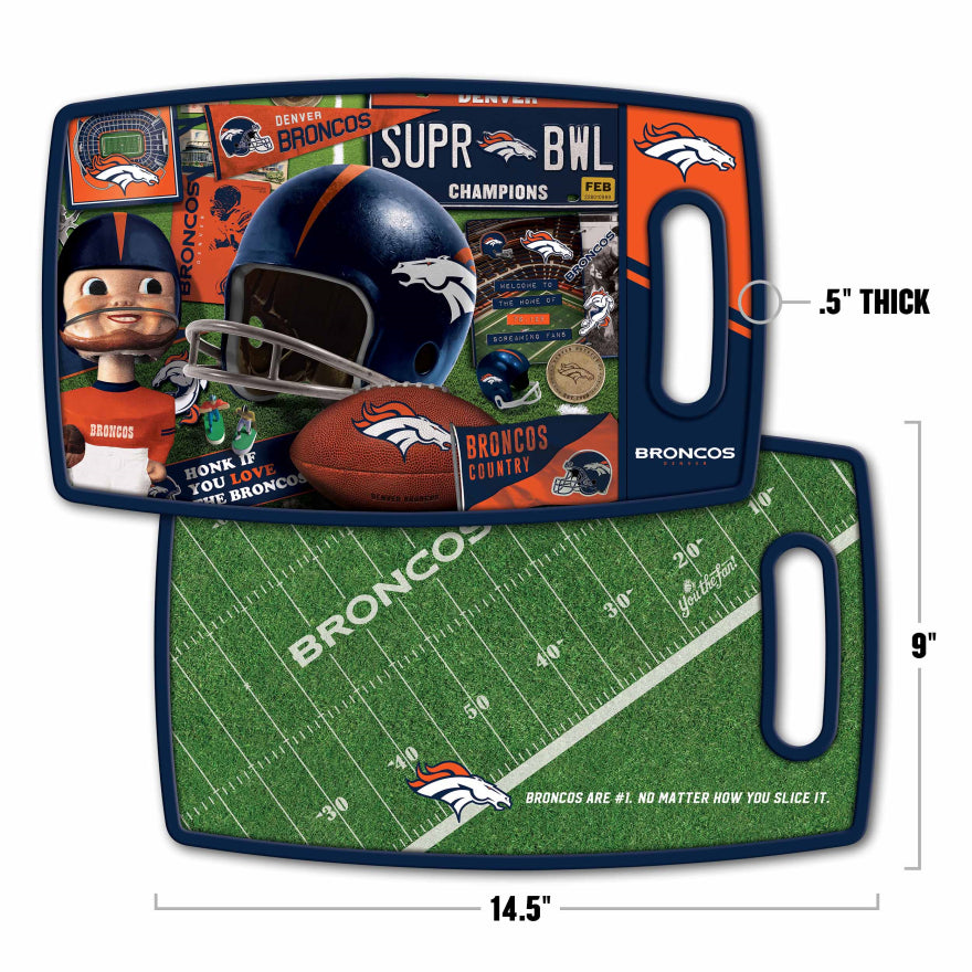 Broncos Retro Cutting Board