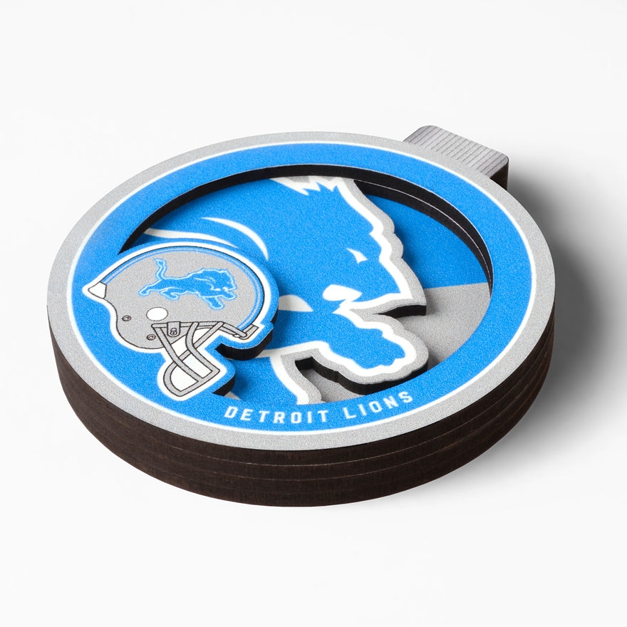 Lions 3-D Logo Ornament