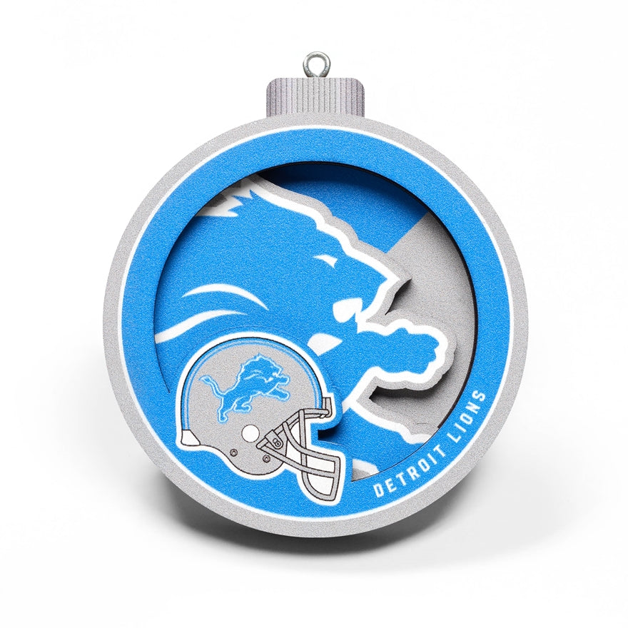 Lions 3-D Logo Ornament