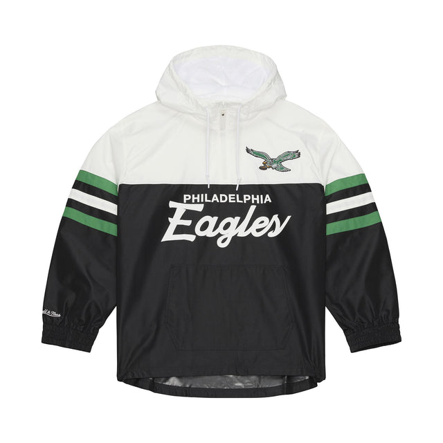 Eagles 2026 Mitchell & Ness Men's Head Coach Lightweight Anorak Windbreaker Pro Football Hall of Fame