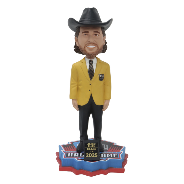 Jared Allen Limited Edition Class of 2025 Gold Jacket Bobblehead