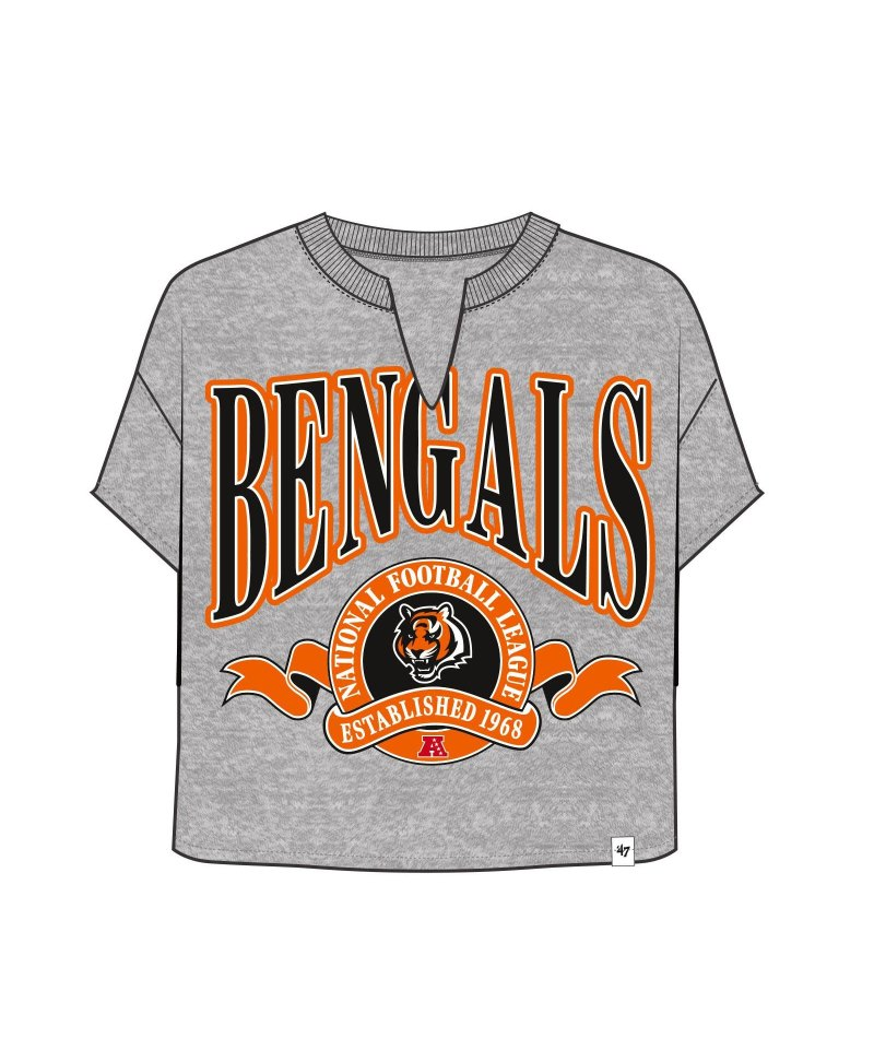 Bengals 2026 '47 Brand Women's Banners Out Oversized T-Shirt
