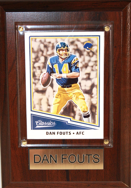 Dan Fouts 4x6 Plaque