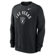 Raiders 2026 Nike Men's Club Fleece Pullover Crewneck Pro Football Hall of Fame