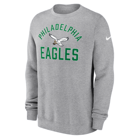 Eagles 2024 Nike Men's Grey Club Crewneck