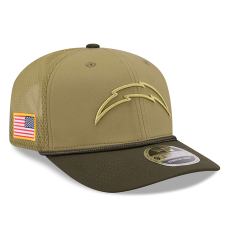 Chargers 2025 New Era Men's 9SEVENTY Salute to Service Hat