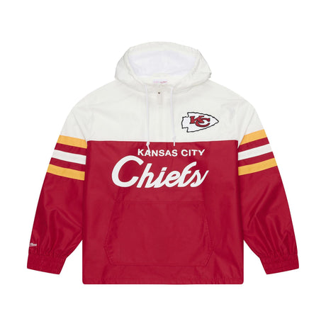 Chiefs 2026 Mitchell & Ness Men's Head Coach Lightweight Anorak Windbreaker Pro Football Hall of Fame
