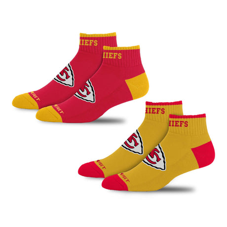 Chiefs 2025 2-Pack Front & Center Socks