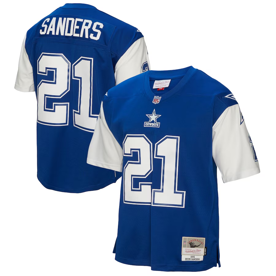 Cowboys Deion Sanders Men's Mitchell Ness Legacy Jersey 1995