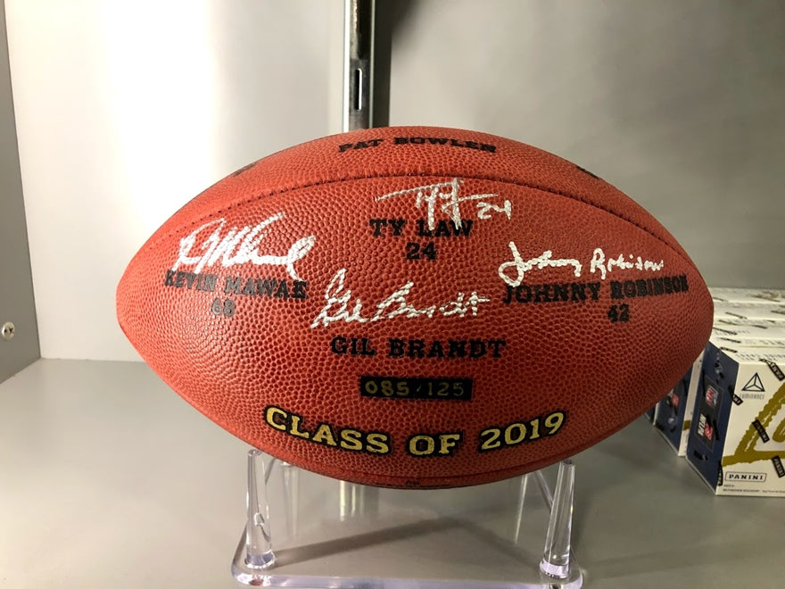 Class of 2019 Wilson Autographed Brown Football