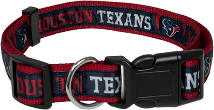 Texans Pets First Satin Dog Collar