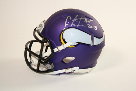 Cris Carter Autographed Vikings Mini Helmet