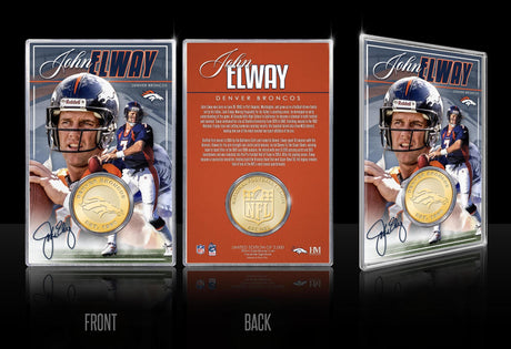 Broncos John Elway Bronze Coin Card