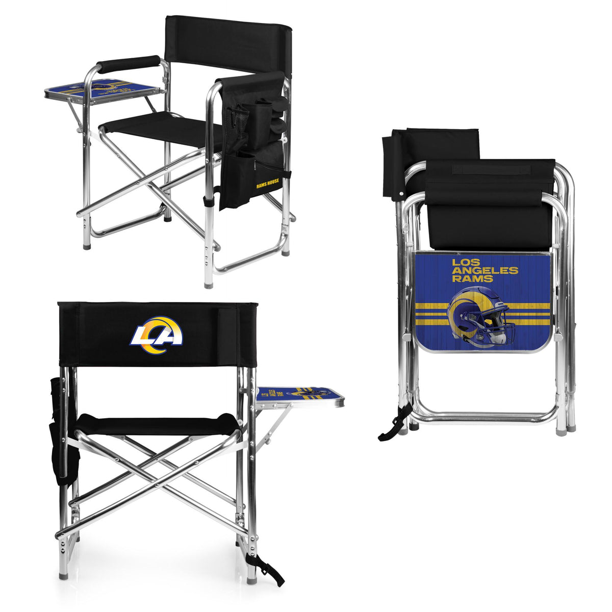 Rams Black Sports Chair