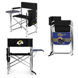 Rams Black Sports Chair