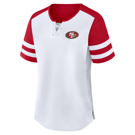 49ers 2026 Fanatics Women's Low Hip Athena T-Shirt