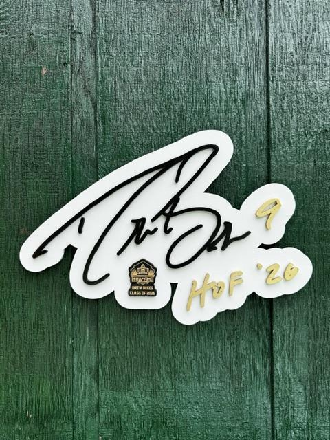 Drew Brees Class of 2026 3D Signature Color Wood Wall Sign White - DS