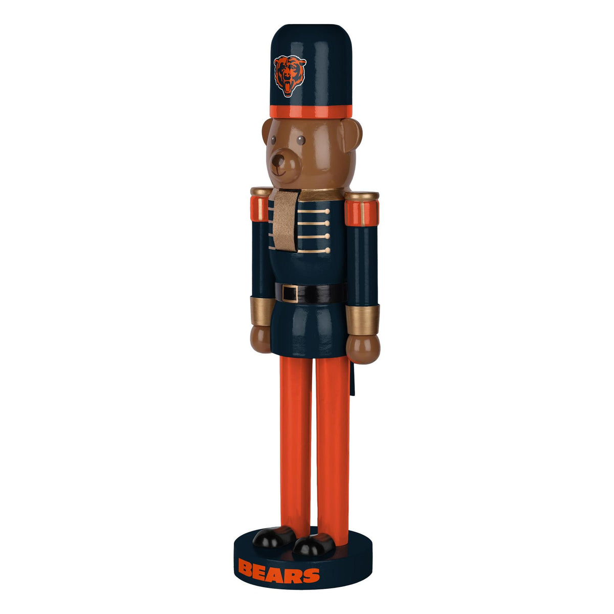 Bears 14 Inch Bear Nutcracker Pro Football Hall of Fame