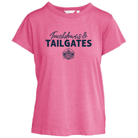 Hall of Fame Women's Camp David Darby Touchdowns and Tailgates T-Shirt