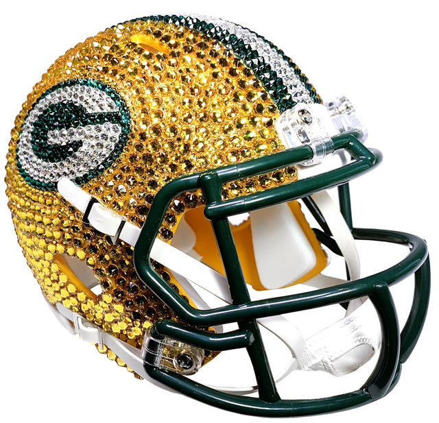 Packers Swarovski Crystal Mini Helmet