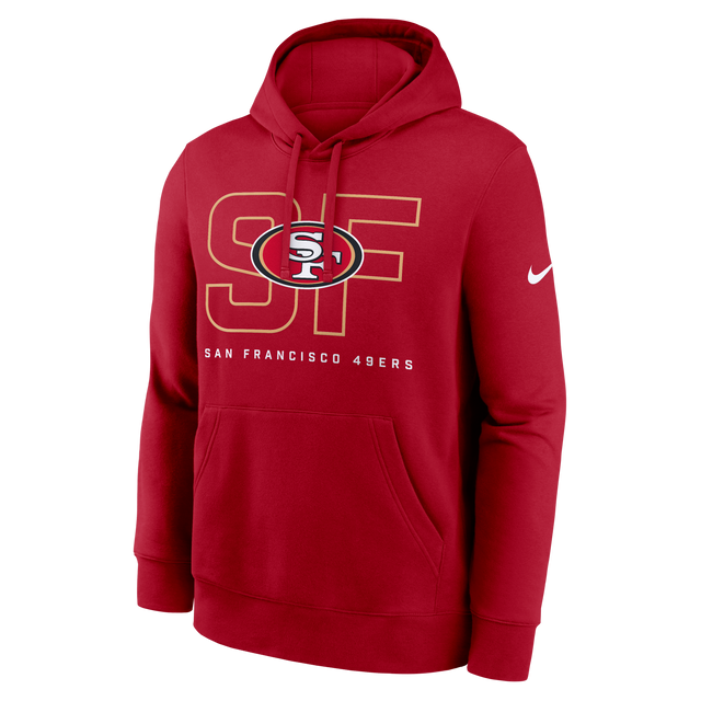 49ers 2026 Nike Men's Club Fleece Pullover Hoodie