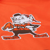 Browns 2025 Mitchell & Ness Men's NFL Tie Breaker Anorak Vintage Logo Lightweight Windbreaker