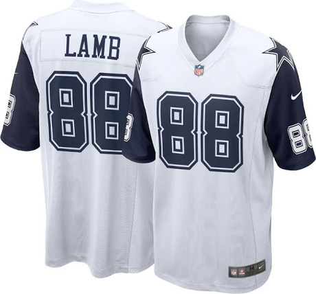 Cowboys CeeDee Lamb Nike Men's Alternate Color Rush Game Jersey