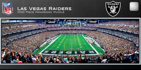 Raiders 1000pc Panoramic Puzzle- Endzone Pro Football Hall of Fame
