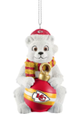 Chiefs Sitting Polar Bear Ornament