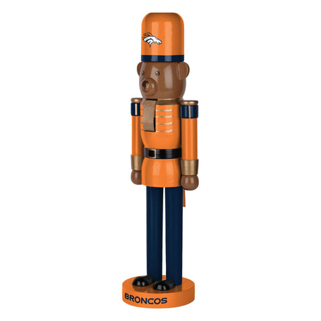 Broncos 14 Inch Bear Nutcracker Pro Football Hall of Fame