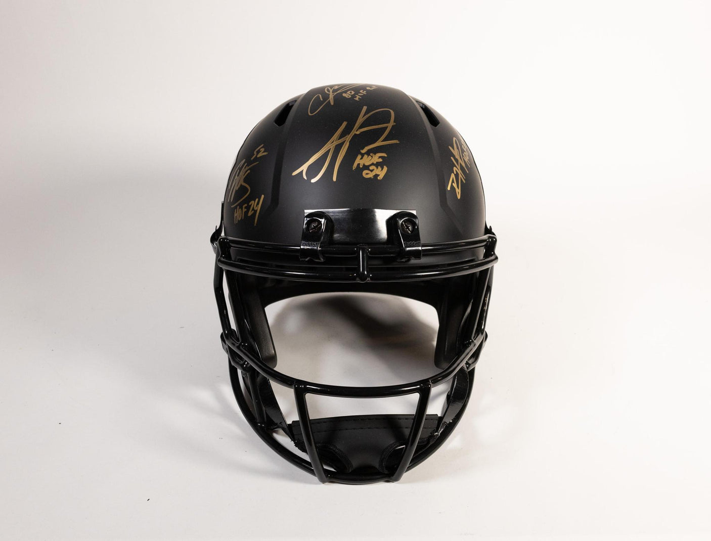 Class of 2024 Autographed Hall of Fame Black Speed Replica Helmet