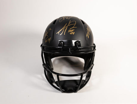 Class of 2024 Autographed Hall of Fame Black Speed Replica Helmet