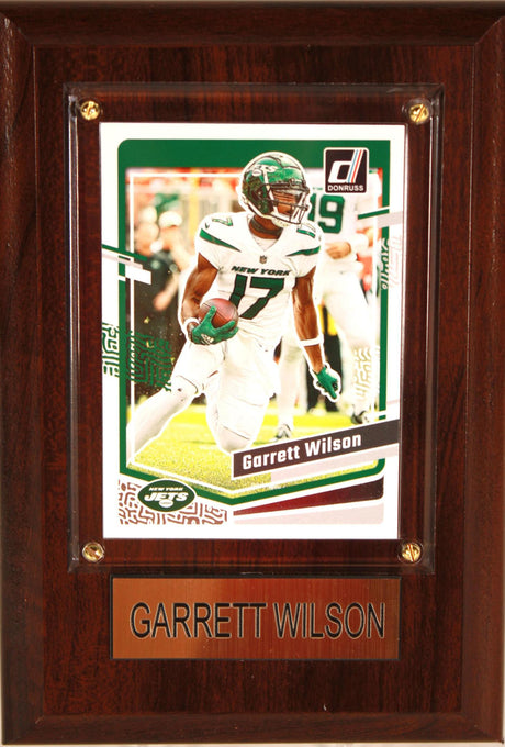 Garrett Wilson 4x6 Plaque