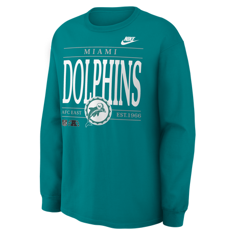 Dolphins 2026 Nike Men's Nike Max 90 Long Sleeve T-Shirt Pro Football Hall of Fame