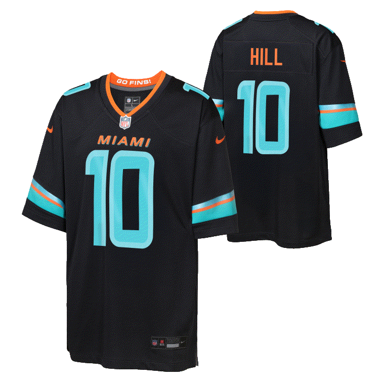 Dolphins Tyreek Hill Youth Rivalry Game Jersey – Pro Football Hall