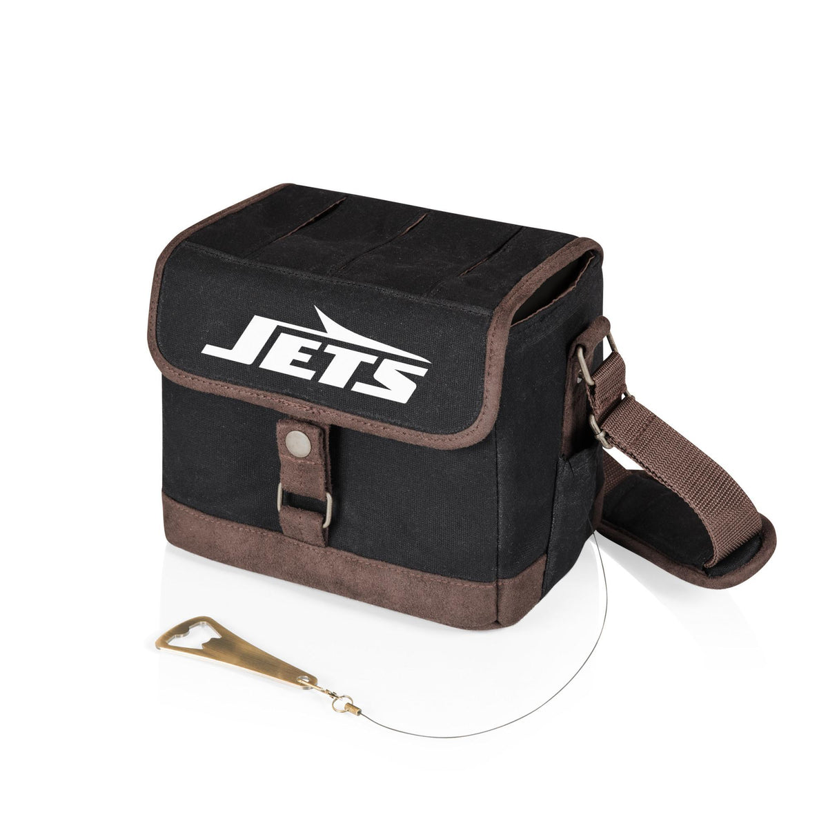Jets Beer Caddy Cooler Tote with Opener by Picnic Time Pro Football Hall of Fame
