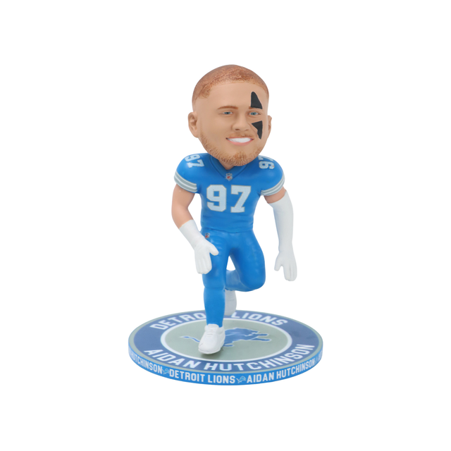 Lions Aidan Hutchinson 5 Inch Repeat Name On Base Bobblehead Pro Football Hall of Fame