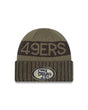 49ers 2025 Men's New Era Salute to Service Knit