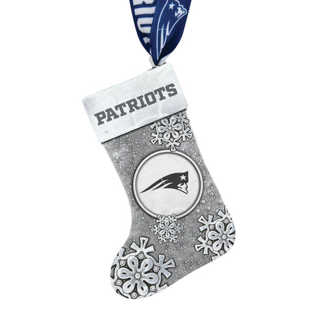 Patriots Snowflake Stocking Ornament Pro Football Hall of Fame