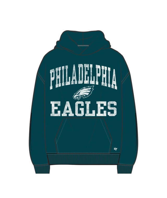 Eagles 2026 '47 Brand Men's Campus Stack Arched Foundation Hoodie Pro Football Hall of Fame