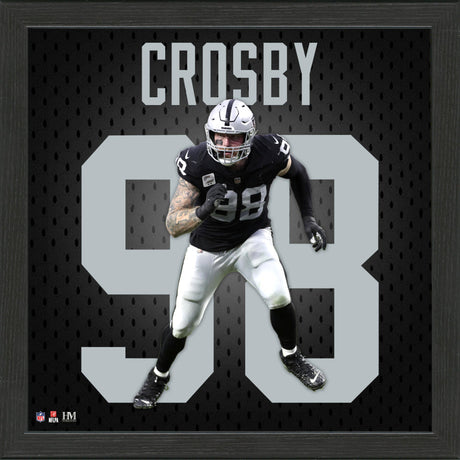 Las Vegas Raiders Maxx Crosby NFL Impact Jersey Frame