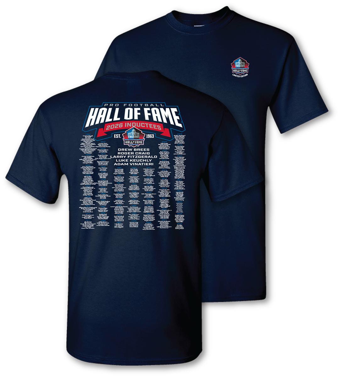 Hall of Fame Men's Class of 2026 Roll Call T-Shirt